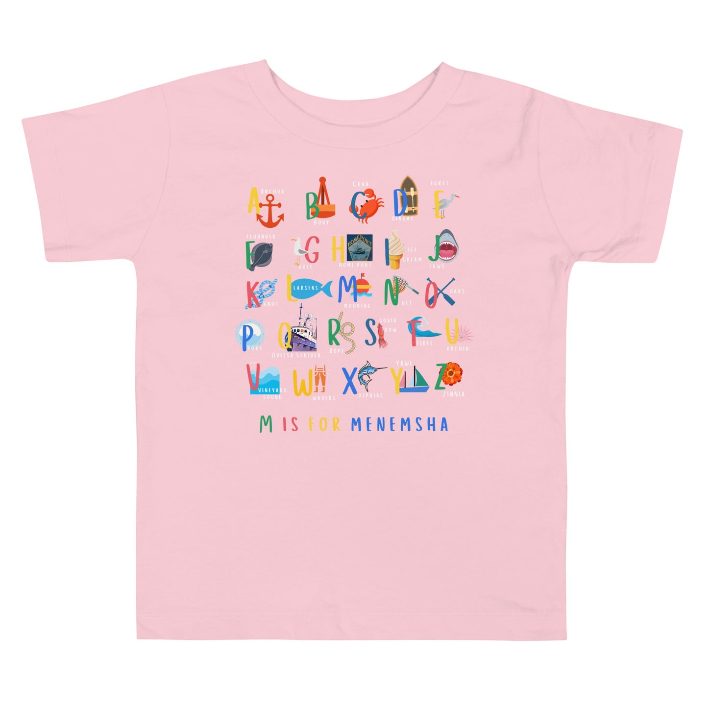 ABC's of Menemsha Toddler Short Sleeve Tee