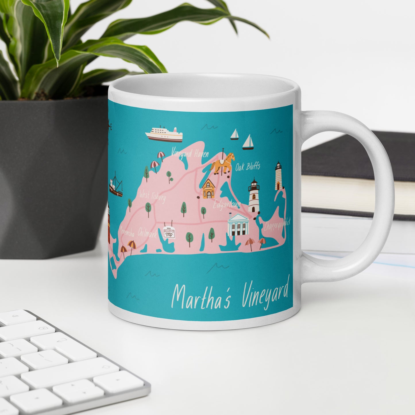 Martha's Vineyard Map Mug