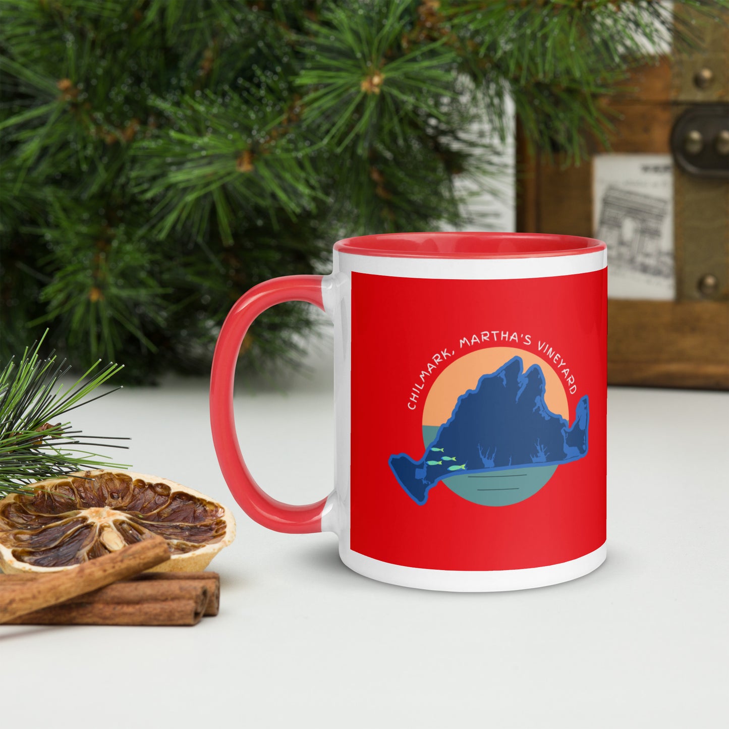 Red Mug with Color Inside