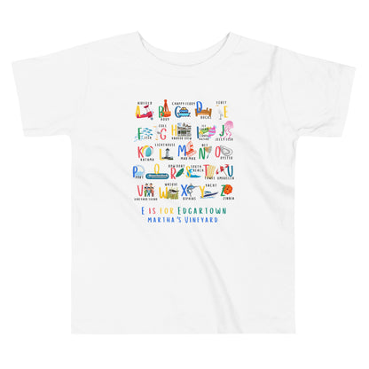 E is for Edgartown ABC Toddler Tee