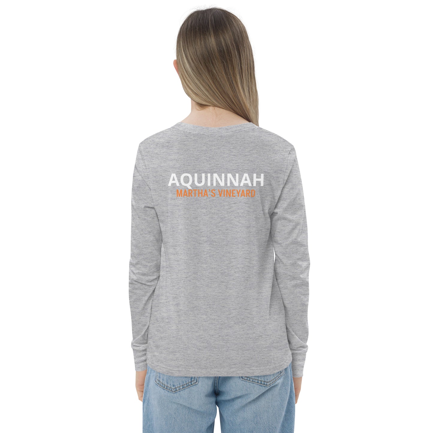 Aquinnah Youth long & lat long sleeve tee