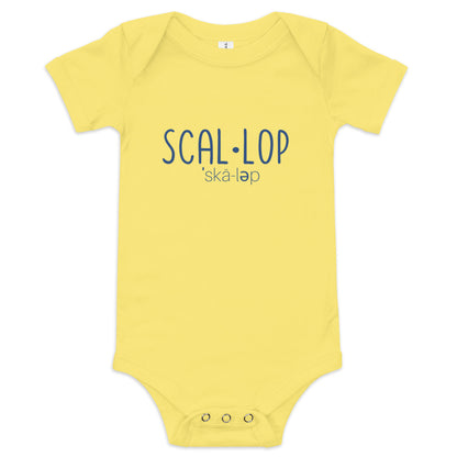 Scallop short sleeve one piece
