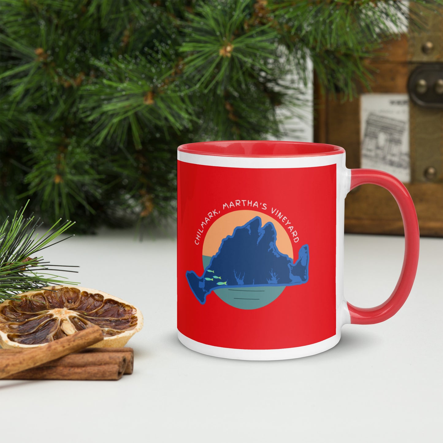 Red Mug with Color Inside