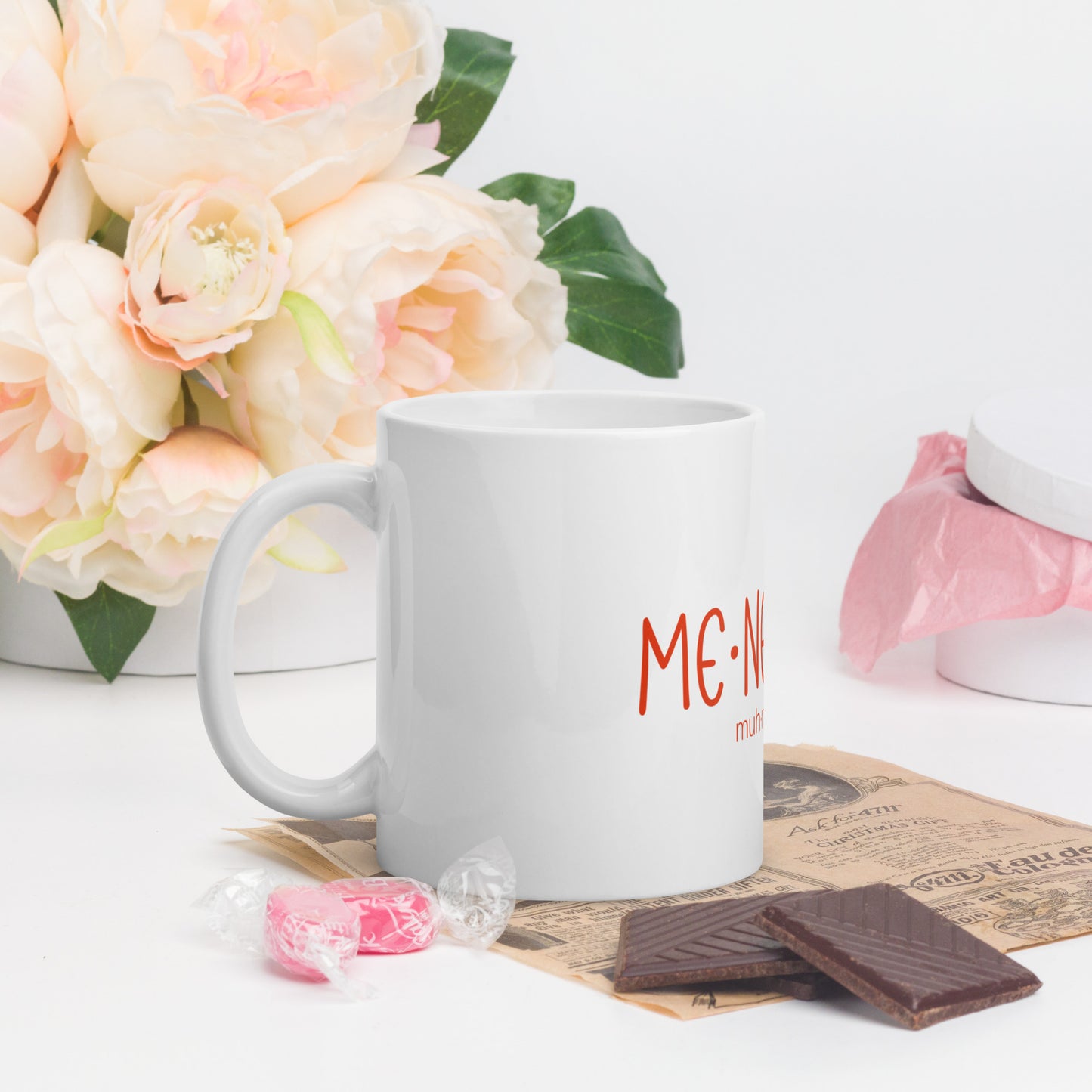 Menemsha White glossy mug