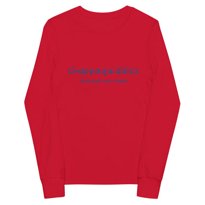 Chappaquiddick (blue) Youth long sleeve tee